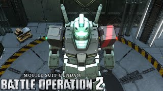 Mobile Suit Gundam Battle Operation 2  GM Gatheroad Type LV1 ALL MOVES [upl. by Montfort]