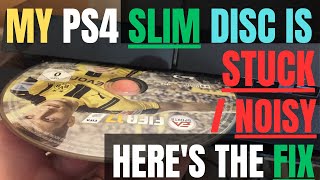 My PS4 Slim Disc Wont EJECT Or Is STUCK  NOISY  Heres The FIX [upl. by Eilegna]