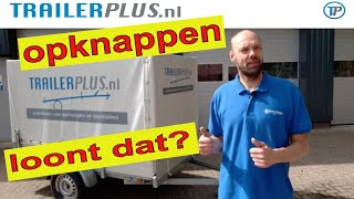 AANHANGER OPKNAPPEN AANHANGER RENOVEREN AANHANGWAGEN OPKNAPPENkan dat uit voor mijn aanhanger [upl. by Zakarias]