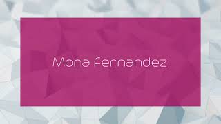 Mona Fernandez  appearance [upl. by Romilly]