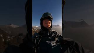 Winter Paragliding in Liechtenstein [upl. by Munt]