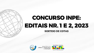 Concurso Público INPE 2023  Sessão Pública em 25 de outubro às 9h00 [upl. by Yevi]