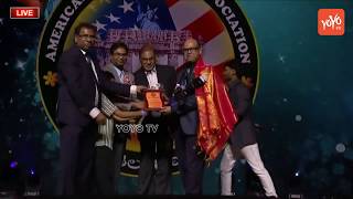 Cardiologist Nik Nikam Felicitation at World Telangana Convention 2018 Houston  YOYO TV Channel [upl. by Dur]