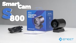 EMEET SmartCam S800 Unboxing amp Quick Review Clear Streaming Starts With This Webcam [upl. by Halfon831]