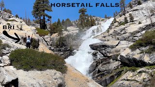 Horsetail Falls A unique waterfall near TAHOE A Trail Guide [upl. by Terchie]