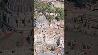 A Breathtaking Aerial Tour of Vatican City Unveiling Hidden Gems shorts [upl. by Kcirdde]