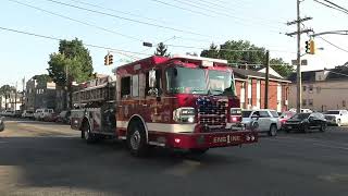 Passaic NJ Fire Dept Engine 1 and Ladder 1 Responding on Paulison Ave at Oak St Sept 14th 2024 [upl. by Attennod]