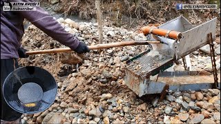 Gold Prospecting in Streams  a practical and easy way to find plenty of gold ALTINAVCISI1 [upl. by Diskson355]