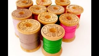 DIY bracelet made from vintage thread spools [upl. by Daphie]