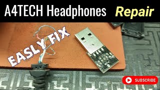 A4TECH Headphones fixed 2023 solution Repair 🔥🎧TechSaad viral a4tech repair [upl. by Eno]