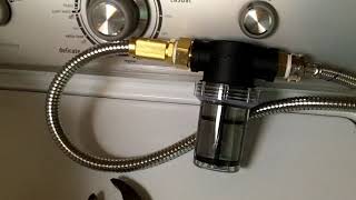 Hose Sediment filter install for washing machine [upl. by Lawlor]