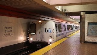 San Francisco Bay Area Rapid Transit BART Trains and Ride to the Airport [upl. by Mikaela545]