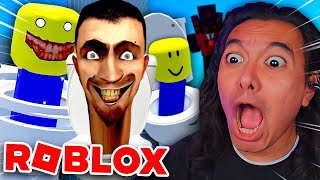 ME ENFRENTÉ A LOS SKIBIDI TOILETS en ROBLOX [upl. by Lyret231]