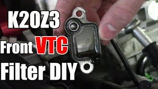 8thgen Civic Si VTC Filter Replacement  K20Z3 [upl. by Arber485]