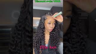 HD Lace GLUELESS Pre Braided Wig  EartoEar Frontal Wig Review [upl. by Anigue]