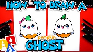 How To Draw A Pumpkin Ghost [upl. by Doralynne]