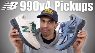 These Colorways are SO GOOD  New Balance 990v4 Arctic Grey amp Macadamia Nut MiUSA Review amp On Feet [upl. by Clancy]