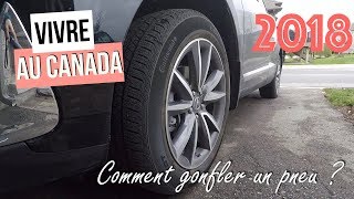 Comment gonfler un pneu au Canada  2018 [upl. by Auqkinahs]