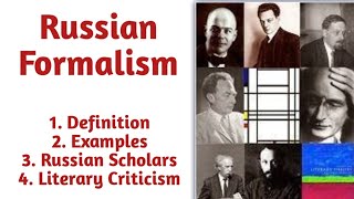 Russian Formalism  Russian Formalism in English Literature  Russian Formalism Literary Theory [upl. by Meehan]