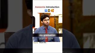 Awesome Introduction 🥀❣️motivation shortfeed ias lbsnaa interview song shorts trending [upl. by Eelinnej]