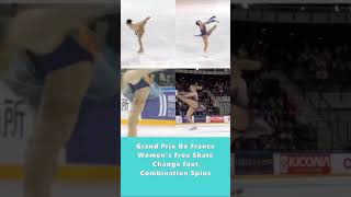 Chaeyeon amp Wakaba amp Rion amp Amber combination spins sidebyside figureskating [upl. by Prud]