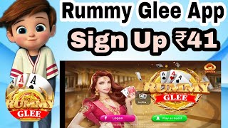 Rummy Glee App Link  Rummy Glee Download  Rummy Glee Apk Link 41₹ Free Bonus 100 Withdrawal [upl. by Aisatan]