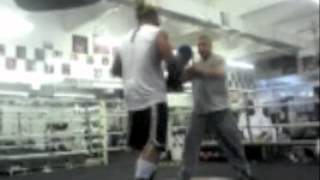 Coach Nelson  Shannon Briggs  Focus Mitts  Boxing Pad Work [upl. by Pablo]