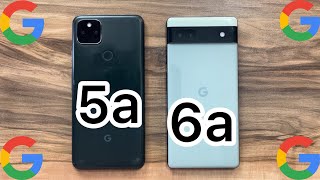 Google Pixel 5a vs Google Pixel 6a [upl. by Coreen]