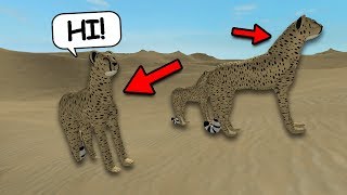 CHEETAH SIMULATOR 2017 ON ROBLOX BE ANY ANIMAL [upl. by Schwarz]