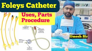 Foley catheter insertion  Foleys catheter size foleys catheter usefoleys catheterUmeshsir405 [upl. by Trista491]