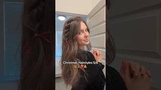 CHRİSTMAS HAİRSTYLE İDEA ❣️🎄 christmas hairstyles hairtok christmashair holidayhairstyles hair [upl. by Latoye]