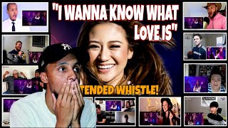 Reactors Reacting to Morissette Amon  I wanna Know What Love is Reaction [upl. by Cleasta]