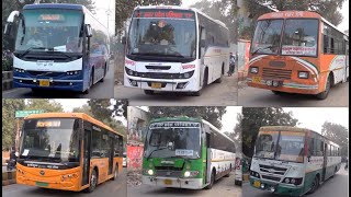 Best of UPSRTC Buses  Volvo  Shatabdi AC Bus  Electric AC Bus  Pink Express Etc At Prayagraj [upl. by Notlrak]