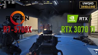 COD Modern Warfare III Beta  Ryzen 7 5700X  RTX 3070 Ti MP Benchmark｜UWQHD DLSS [upl. by Anirdnaxela638]