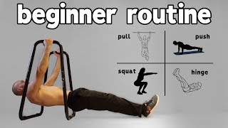 Beginner Calisthenics Workout At Home Full Routine [upl. by Chas]