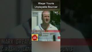 Waqar Younis  Unplayable Bouncer to Mark Greatbatch of New Zealand 1994  Shorts [upl. by Akeemahs344]