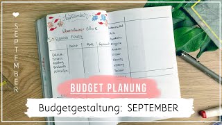 Budgetgestaltung ✨I September 2023 I ganz einfach zum Nachmachen [upl. by Ahsilek]