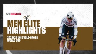 Zonhoven  Men Elite Highlights  202324 UCI Cyclocross World Cup [upl. by Myrta]