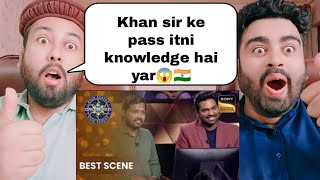 Khan Sir In KBC  Khan Sir Super Sandook Questions  Pakistani Reaction [upl. by Rramed]