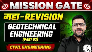 Geotechnical Engineering Part2 One Shot  Maha Revision  GATE 2024 Preparation Civil Engineering [upl. by Emerald]