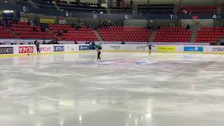 Wakaba HIGUCHI FP practice 31102019 Internationaux de France [upl. by Adelbert]