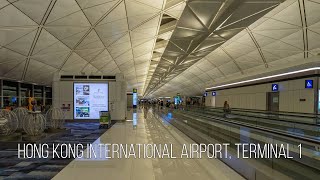 4K Hong Kong Hong Kong International Airport Terminal 1 [upl. by Aruasor]