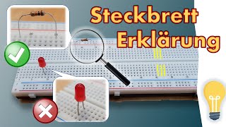 Wie funktioniert ein Steckbrett Erklärung zum Breadboard mit Tipps und Tricks [upl. by Nosaes]