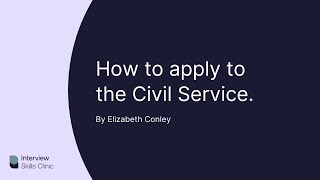 How To Apply To The Civil Service [upl. by Helga750]