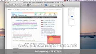 PDF Editor Mac How to HighlightUnderlineStrikethrough Text in PDF [upl. by Aseretairam]