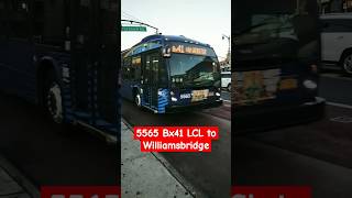 MTA NYC BUS 5565 Bx41 LCL  Webster amp Fordham nycbus youtubeshorts music commute thebronx [upl. by Aihsiek]