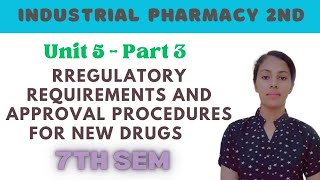 Regulatory requirements and approval procedures for new drugs unit 5 Drug approval process in India [upl. by Lucey]