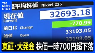 東証・大発会 日経平均株価は一時、700円超の下落 能登半島地震や日本航空機と海保機の衝突などで｜TBS NEWS DIG [upl. by Iiette]