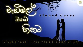 Wadimal Obe Hithata වැඩිමල් ඔබේ හිතට  Slowed song Pawan Minon [upl. by Witha]