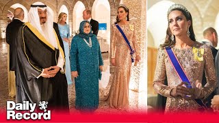 Kate Middleton looks stunning in surprise appearance at lavish Jordan royal wedding [upl. by Currie976]